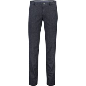 COM4 Modern Chino normale fit donkerblauw effen