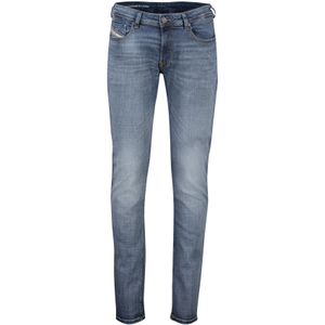 Diesel jeans Sleenker blauw effen denim 5-p