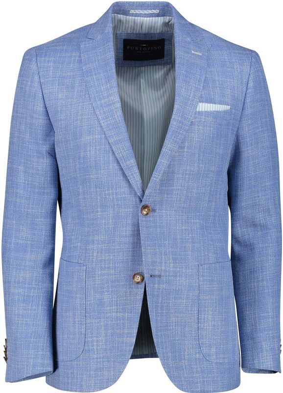 Portofino - Colbert - Lichtblauw - Gemêleerd - Viscose/Polyester