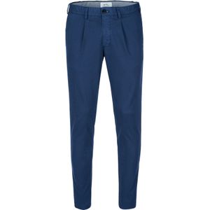 Hiltl pantalon Thurin nachtblauw  bandplooi