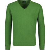 Alan Paine pullover groen v-hals wol