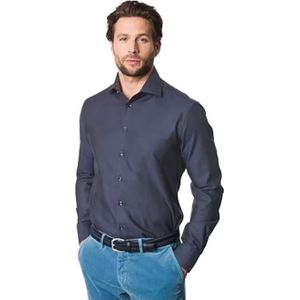 Ledub Modern Fit New overhemd mouwlengte 7 navy