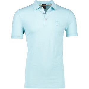 Hugo Boss orange polo slim fit lichtblauw effen passenger