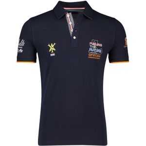 Portofino - Race Polo - Effen - Navy - Katoen