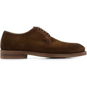 Donkerbruin suede Magnanni schoenen Lanai effen met veters