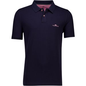 Fynch-Hatton polo-shirt navy korte mouw