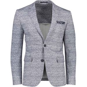 Geruit colbert Portofino navy wit geprint