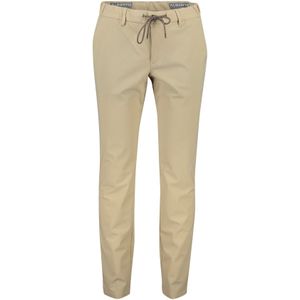 Alberto chino met elastische band beige mover slim fit