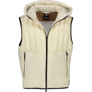 Hugo Boss bodywarmer beige effen rits normale fit