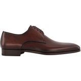 Magnanni nette schoenen bruin effen leer laag model