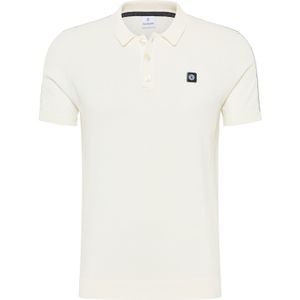 Blue Industry polo slim fit met logo wit effen