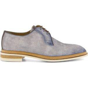 Giorgio laag bootschoen blauw structuur