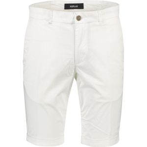 Replay korte broek wit katoen bermuda