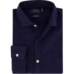 Polo Ralph Lauren casual normale fit overhemd donkerblauw katoen
