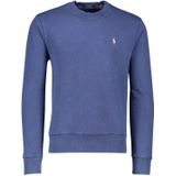 Polo Ralph Lauren sweater ronde hals blauw effen met wit logo