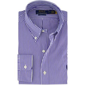 Polo Ralph Lauren - Overhemd - Blauw Gestreept - Katoen/Elastaan