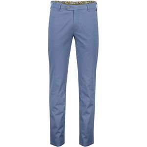 Katoenen pantalon Meyer Bonn blauw perfect fit