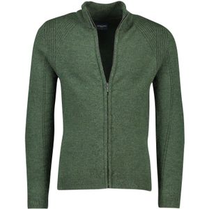 Cavallaro Balio vest groen rits effen