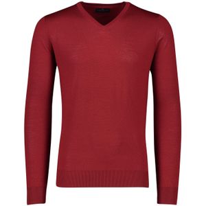 Portofino trui wol v-hals rood