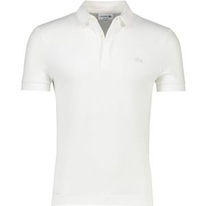 Lacoste korte mouw polo regular fit wit 3-knoops katoen