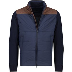 Paul & Shark outdoorvest effen donkerblauw