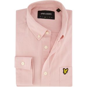 Normale fit Lyle & Scott katoenen overhemd roze