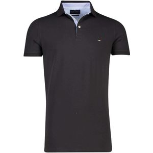 Extra lange polo Portofino zwart