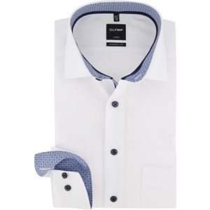 Overhemd Olymp mouwlengte 7 wit strijkvrij