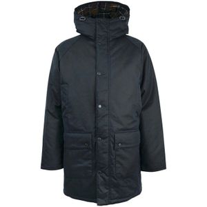 Barbour winterjas normale fit donkerblauw katoen