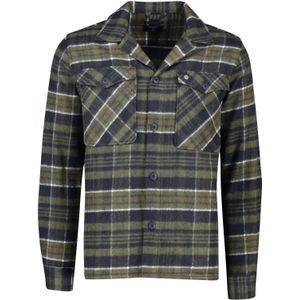 Butcher of Blue casual overhemd normale fit groen geruit flanel