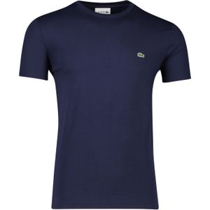 Regular Fit t-shirt Lacoste donkerblauw effen