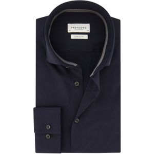 Profuomo super slim fit navy overhemd katoen