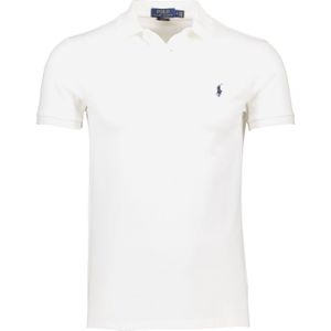 Polo Ralph Lauren polo slim fit wit effen katoen