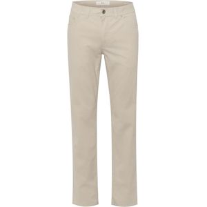 Brax 5-pocket pantalon beige slim fit katoen