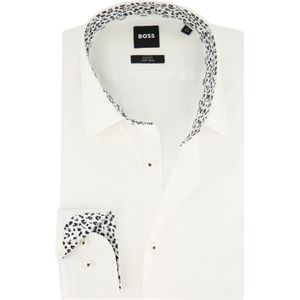 Boss Black overhemd mouwlengte 7 wit