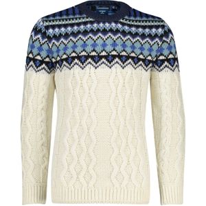 Superdry - Trui - Wit - Geprint - Ronde Hals