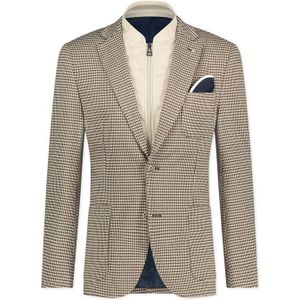 Blue Industry colbert beige gemêleerd slim fit