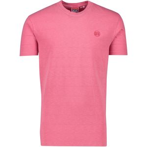 Superdry t-shirt roze strepen structuur