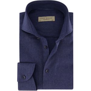 John Miller overhemd navy uni Tailored Fit