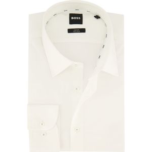 Hugo Boss overhemd slim fit wit effen