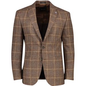 Digel - Colbert - Bruin Geruit - Wol - Normale Fit