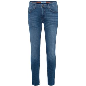 Brax pantalon blauw denim, katoen