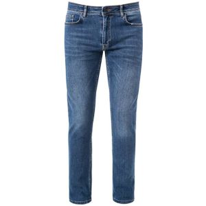 Hiltl jeans cashmere blend Tecade blauw effen denim, stretch