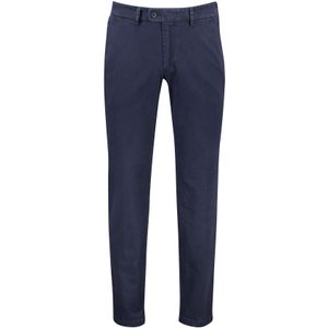 Eurex katoenen broek donkerblauw effen katoen