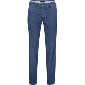 Eurex  jeans donkerblauw effen knoop-sluiting