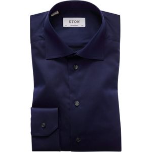 Eton dress overhemd donkerblauw Contemporary