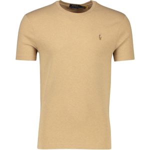Polo Ralph Lauren t-shirt bruin met ronde hals custom slim fit