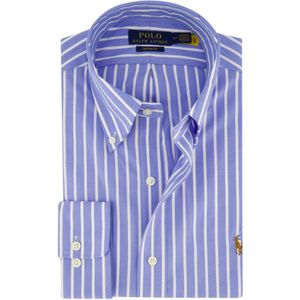 Polo Ralph Lauren business overhemd normale fit blauw gestreept katoen