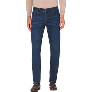 Hiltl jeans Tecade slim fit donkerblauw effen denim, stretch