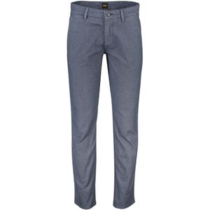 Hugo Boss katoenen broek blauw gemêleerd katoen